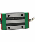 Pro Grade Linear Guide Bearing Slider Block For CNC Machining And Milling Machines, Rock Solid Bearing Steel Construction For Ultra Smooth, Quiet Motion, High Precision, Model HGH20CA linear guide block with grease fitting