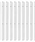 No Sweat 16 Piece Plastic Drawer Slides Replacement Side Mounted Runners Fits 17mm Groove, white plastic glides for smooth drawer operation.