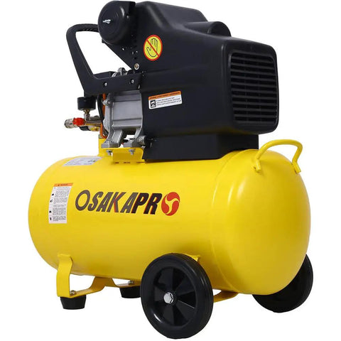 Lmaoss 10 Gallon Air Compressor 3.5HP Oil Lubricated Portable Horizontal Tank With Wheels Quiet Operation Nailing Bolting Stapling Painting And Tire Inflation Heavy Duty For Workshop And Garage Use