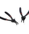 12 Piece Snap Ring Pliers Set For Internal And External Circlips With Straight And Bent Jaw Tips, Includes 0.038 Inch, 0.047 Inch