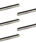 Five Pack Pro Grade 10K Linear Potentiometers Carbon Film Faders with 3 Pins Slide Potentiometers for Dimming and Tuning