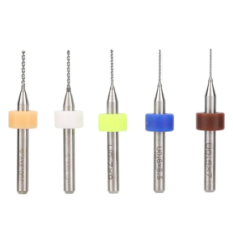 Carbide Micro Drill Bits Kit For PCB Drilling And Jewelry Engraving Pro Grade Precision 0.5mm To 0.9mm CNC Machining Set shown