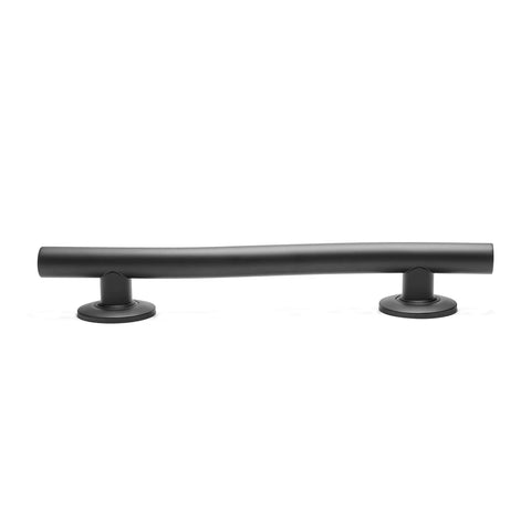 36 Inch Designer Wave Shaped Shower Grab Bar in Matte Black