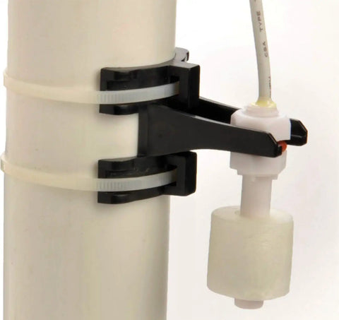 Water Level Float Switch With 15 Ft Cable And Mounting Bracket For DC Pump Control Plug And Play Sealed For Submersion on pipe
