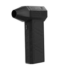 Side view of Upgraded Turbocharged Brushless Turbine Fan With Mini Turbo Design showing nozzle and buttons, compact black model