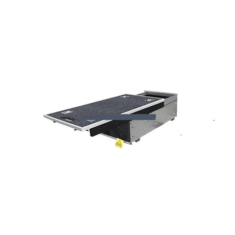 Heavy Duty Tough On The Trail Aluminum Camping Kitchen Drawer Chest And Tool Box For Pickup Truck Bed And Van Ute With Sealed Storage And Smooth Rollers, showcasing the smooth glide drawer.