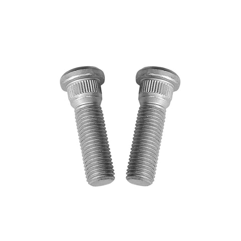 Two stud bolts from 4 Piece M12x1.5 Beefy Chrome Wheel Lug Nut And Stud Set For Toyota Cars Like Corolla Camry Celica 4Runner RAV4 Prius
