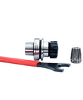 Heavy Duty HSK63F CNC Collet Chuck For Straight Shank Milling Cutters G2.5 with wrench and collet for quick setup.