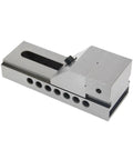 Badass Heavy Duty Stainless Steel Bench Vise For Cnc Fabrication Killer Grip Universal Clamping Tool Swap Out Jaws Locks Tight Round Square Parts Real Shop Workhorse Smooth Operator with adjustable jaws.