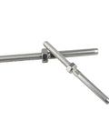 Premium Two Pack Marine Grade Stainless Steel Threaded Swage Stud Terminals M8X4 for heavy duty wire rope rigging.