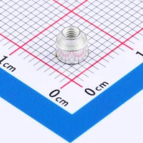 20 Pack Smd Round Nut Column Pcb Connectors deliver M2 X 2.5 precision threads shown on a grid measuring scale.