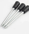 Top Shelf 3 Piece M10 Long Bench Drill Press Handle Bar Set with chrome plated steel shafts and black anti-slip grips.
