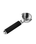 58mm Dosing Funnel And Coffee Distributor For Espresso Portafilter Holder With Adjustable Stainless Steel Tamper And Bottomless Stand, stainless steel portafilter.
