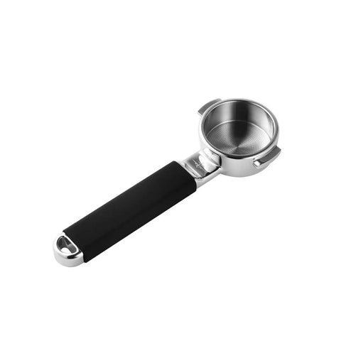 58mm Dosing Funnel And Coffee Distributor For Espresso Portafilter Holder With Adjustable Stainless Steel Tamper And Bottomless Stand, stainless steel portafilter.