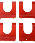 Red metal drill holders for 48 X 24 Inch Metal Pegboard Wall Organizer Kit With Hooks Wrench Racks Drill Holder And Screwdriver Organizer