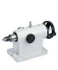 Top Shelf Rock Solid Cnc Four Axis Rotary Flange Chuck Indexing Head Tailstock Kit showing durable white cast iron body for lathe and milling.