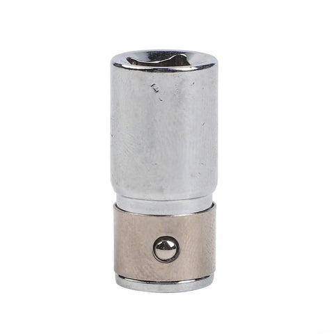 Heavy Duty 1/4 Inch Square Drive To Hex Shank Socket Adapter Made From Chrome Vanadium Steel For Impact Drills And High Torque Screwdriver Bit Conversion Tool That Fits Perfectly In 25mm Length, chrome adapter