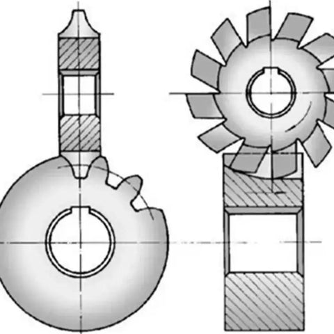 Sturdy Involute Gear Milling Cutter For High Precision Gear Cutting PA20 HSS Modulus Disc Spur Cutter 1 Pc With 3 M1.25 Shank diagram