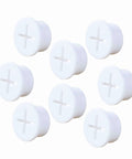 Eight Pack Three Quarter Inch Cable Cord Grommets For Desk And Furniture Wall Holes White Silicone Rubber Grommets Set