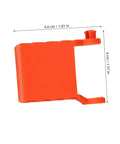 Orange block of Four Piece Woodworking Strap Clamp Blocks For Quick Fix Belt Clamp Accessories For Secure Stable Fastening In DIY Furniture Projects side view