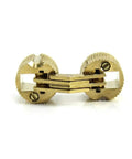 Hidden Copper Barrel Hinge For Small Cabinets Or Gift Boxes, 180 Degree Swing, Durable Brass, Easy Install With Adjustable Screws