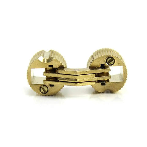 Hidden Copper Barrel Hinge For Small Cabinets Or Gift Boxes, 180 Degree Swing, Durable Brass, Easy Install With Adjustable Screws