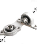 High Quality Zinc Alloy Pillow Block Flange Bearing Offers Various Bore Sizes Eight To Twenty Five Millimeter For Cars And Trucks Whenever You Want It Without Failures Or Major Wear Problems Best Deal Guaranteed Strong Standard. KP and KFL pillow block flange bearings