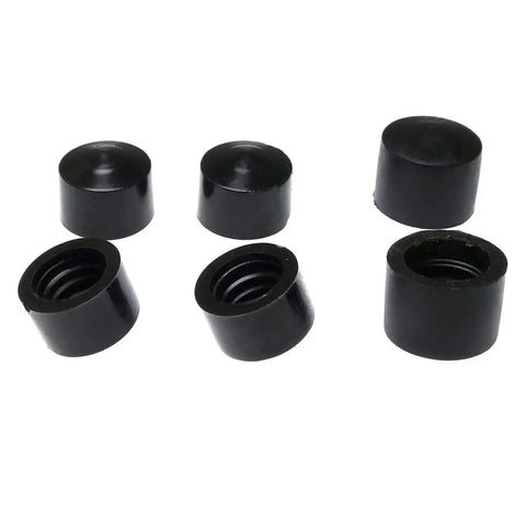 Pro Grade Rubber Pivot Cups For Skateboard And Longboard Trucks Replacement Set With Hardware Includes Four Medium Size And Two Large Size