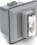 Flush Mount 120V Horn Strobe Alarm System With Bright Clear Lens And Rock Solid 90 Decibel Warning For Homes Or Offices Gray Housing commercial grade device