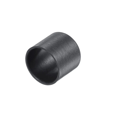Four Pack Flanged Sleeve Bearings 12Mm X 14Mm X 10Mm Pom Oilless Bushings, single black bushing side view.