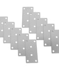 Sturdy Stainless Steel Corner Brace Brackets 10 Pack Flat Mounting Plates For DIY Wood Furniture Repair And Machinery