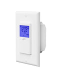 7 Day Programmable In Wall Light Timer Switch With Blue Backlight Digital Indoor Timer For Single Pole And 3 Way Use SPDT Compatible