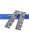 Top Shelf HSS Planer Blades Replacement Knives Set Of 2 For Table Woodworking Machines, durable high speed steel, precision ground design.