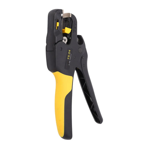Lvifloae Automatic Wire Stripper Tool Labor Saving Adjustable Cord Peeling Pliers for Electrician with black and yellow handle.