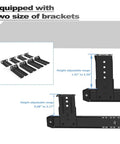Equipped with adjustable brackets for Built Tough Metal 14 Inch Ball Bearing Drawer Slides Three Quarter Extension Underdesk Keyboard Tray Slide