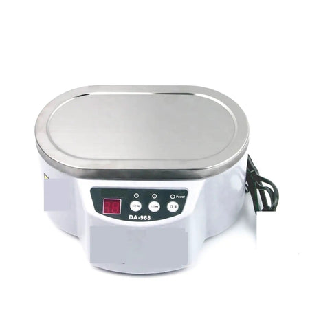 Digital Ultrasonic Cleaner Bath For Deep Cleansing Jewelry Parts Circuit Boards Watches with a stainless steel top and digital display.