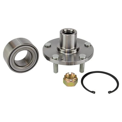 Front Wheel Bearing And Hub Assembly Kit For 2001-2006 Hyundai Santa Fe, 2005-2009 Tucson, And 2005-2008 Kia Sportage with components