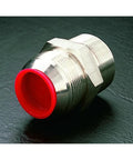 Caplugs T-20 T Series tapered cap and plug, red insert, side view