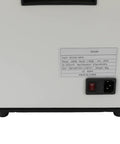 Back view of Heavy Duty Pro Grade Solder Smoke Fume Extractor with 100W Power Three Stage Filtration showing specifications label.
