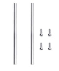 Two Pack 8x250mm Linear Motion Shaft Guides With End Hollow Steel Rods And M4 Screws For 3D Printers And CNC Machines Inner Hole 4mm
