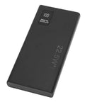 Hella Reliable Mini Ups Battery Backup For Routers And Cameras Dead Simple Plug And Play Power Supply with sleek black design and power display.