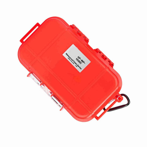 Red Outdoor Survival Shockproof Storage Box and Cover Durable ABS and Stainless Steel Container Airtight Portable EDC Organizer