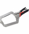 Heavy Duty Locking Clamp Plier 14 Inch With Adjustable Screw For A Beefy Non Slip Grip And Precise Holding Built For Repeated Repairs Home Improvements And Workshop Projects Delivering Fast Reliable Lockdown Power, steel clamp plier