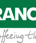 Rancilio logo with slogan "Coffeing the World" beneath, green and white design