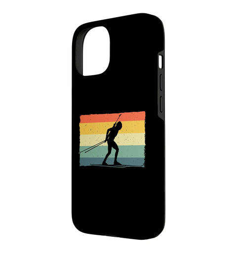 Biathlon Lover IPhone 15 Case For Men And Women Gift Idea For Biathletes And Ski Fans Protective Cover With Durable Grip