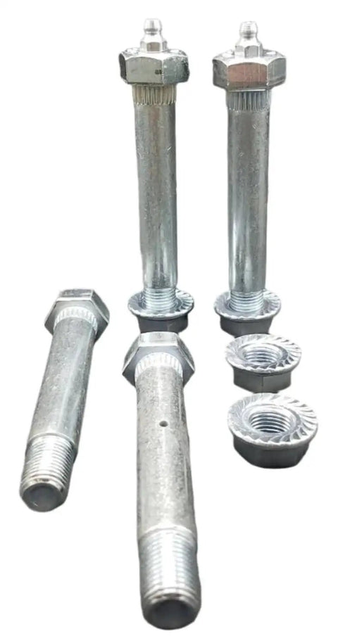 Wet Shoulder Equalizer Bolt Kit For RV And Trailer Slipper Springs With Zinc Plated Step Down End Hardware Four Bolts And Four Flanged Nuts