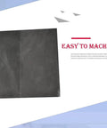 Five Pack High Density Graphite Plate Set For Lab Use, conductive carbon sheet, shown with text stating 'Easy to Machine'.