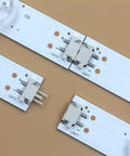 Close-up of connectors on 12 Pack LED Backlight Strips For TV LB70006 E70 E3 Replacement Kit, showing CNT1 and CNT2 connections.