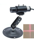 650nm Red Cross Line Module for Indoor Positioning and Crosshair Alignment, Pro Grade Visual Guide, with mount and red cross beam visible