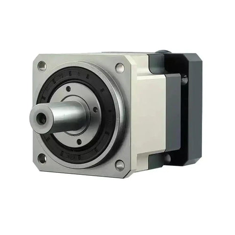 Precision Helical Gear Reducer For Nema 17 23 34 Stepper Motors Featuring PLG180 35 Mm Input Shaft and 30 To 1 Reduction side view